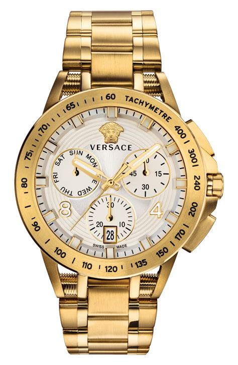 gold women's versace watches|versace chrono watch.